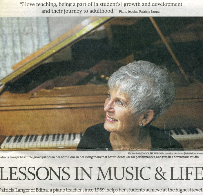 Patricia Langer, Edina piano teacher